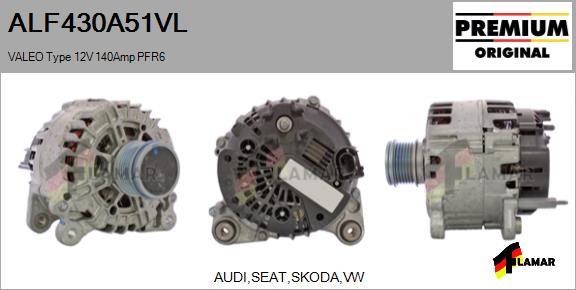 FLAMAR ALF430A51VL - Генератор vvparts.bg