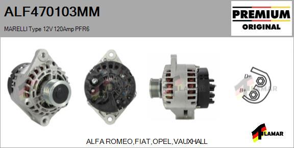 FLAMAR ALF470103MM - Генератор vvparts.bg