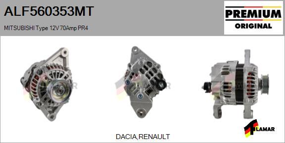 FLAMAR ALF560353MT - Генератор vvparts.bg