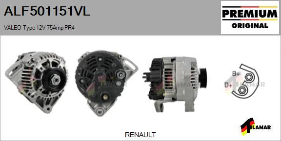 FLAMAR ALF501151VL - Генератор vvparts.bg