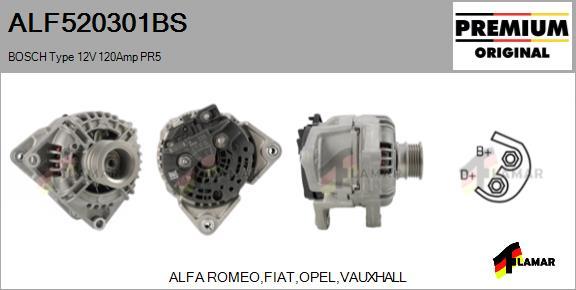 FLAMAR ALF520301BS - Генератор vvparts.bg