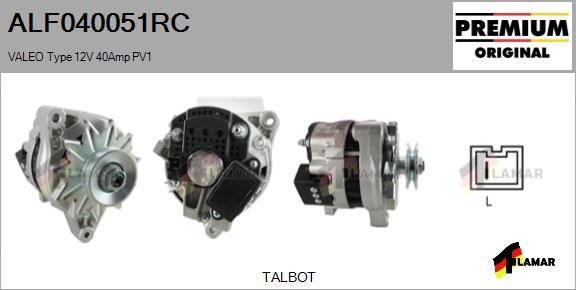 FLAMAR ALF040051RC - Генератор vvparts.bg