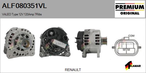 FLAMAR ALF080351VL - Генератор vvparts.bg