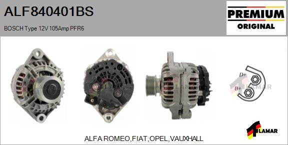 FLAMAR ALF840401BS - Генератор vvparts.bg