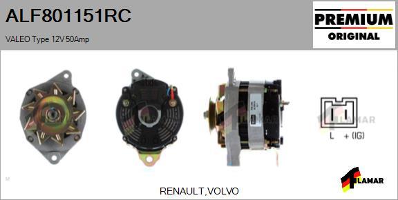 FLAMAR ALF801151RC - Генератор vvparts.bg