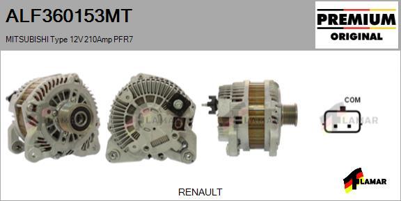 FLAMAR ALF360153MT - Генератор vvparts.bg