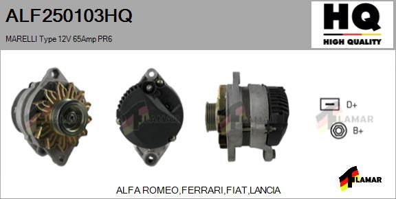 FLAMAR ALF250103HQ - Генератор vvparts.bg