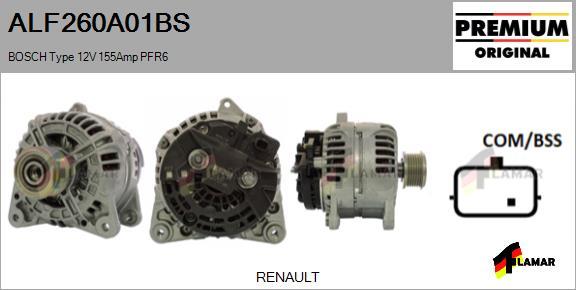 FLAMAR ALF260A01BS
 - Генератор vvparts.bg