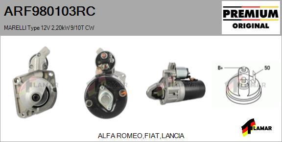 FLAMAR ARF980103RC - Стартер vvparts.bg