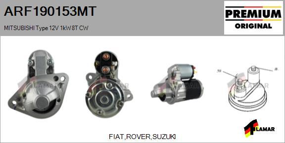 FLAMAR ARF190153MT - Стартер vvparts.bg