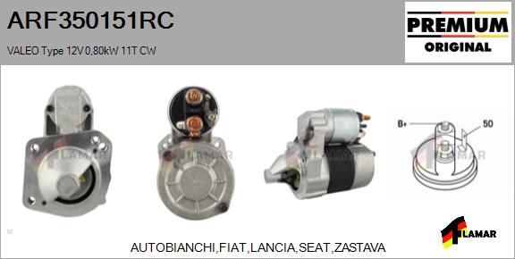 FLAMAR ARF350151RC - Стартер vvparts.bg