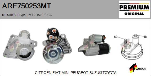 FLAMAR ARF750253MT - Стартер vvparts.bg