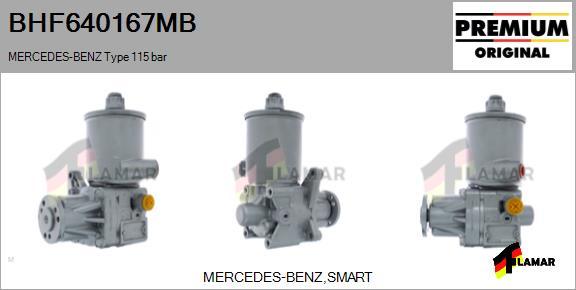 FLAMAR BHF640167MB - Хидравлична помпа, кормилно управление vvparts.bg