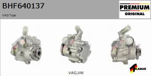 FLAMAR BHF640137
 - Хидравлична помпа, кормилно управление vvparts.bg