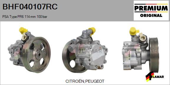 FLAMAR BHF040107RC - Хидравлична помпа, кормилно управление vvparts.bg