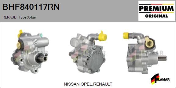 FLAMAR BHF840117RN - Хидравлична помпа, кормилно управление vvparts.bg