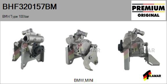 FLAMAR BHF320157BM - Хидравлична помпа, кормилно управление vvparts.bg