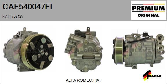 FLAMAR CAF540047FI - Компресор, климатизация vvparts.bg