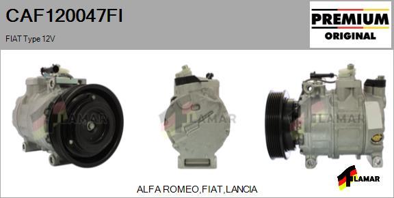 FLAMAR CAF120047FI - Компресор, климатизация vvparts.bg