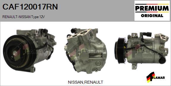 FLAMAR CAF120017RN - Компресор, климатизация vvparts.bg