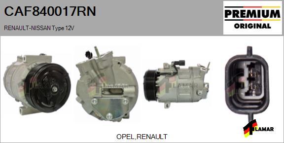 FLAMAR CAF840017RN - Компресор, климатизация vvparts.bg