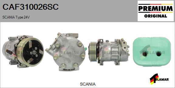 FLAMAR CAF310026SC - Компресор, климатизация vvparts.bg