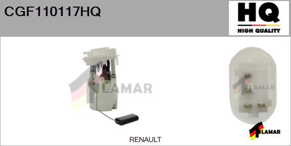 FLAMAR CGF110117HQ - Горивопроводен модул (горивна помпа+сонда) vvparts.bg