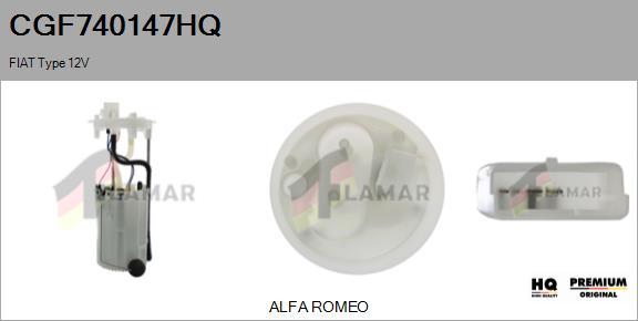 FLAMAR CGF740147HQ - Горивопроводен модул (горивна помпа+сонда) vvparts.bg