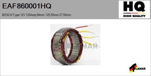 FLAMAR EAF860001HQ - Статор, генератор vvparts.bg