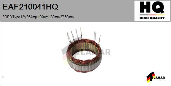 FLAMAR EAF210041HQ - Статор, генератор vvparts.bg