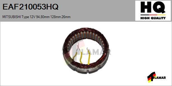 FLAMAR EAF210053HQ - Статор, генератор vvparts.bg