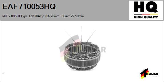 FLAMAR EAF710053HQ - Статор, генератор vvparts.bg