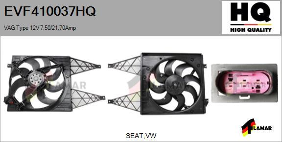 FLAMAR EVF410037HQ - Електромотор, вентилатор на радиатора vvparts.bg