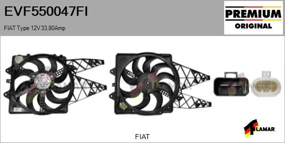 FLAMAR EVF550047FI - Електромотор, вентилатор на радиатора vvparts.bg