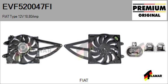 FLAMAR EVF520047FI - Електромотор, вентилатор на радиатора vvparts.bg