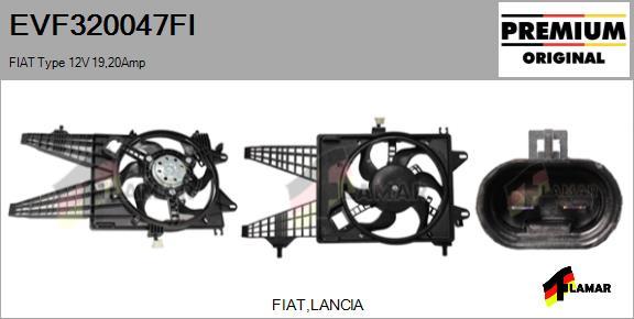 FLAMAR EVF320047FI - Електромотор, вентилатор на радиатора vvparts.bg