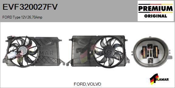 FLAMAR EVF320027FV - Електромотор, вентилатор на радиатора vvparts.bg