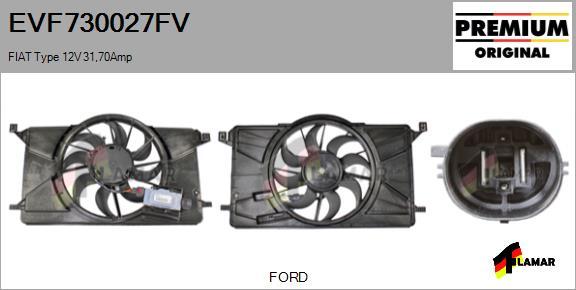 FLAMAR EVF730027FV - Електромотор, вентилатор на радиатора vvparts.bg