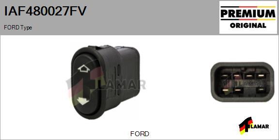 FLAMAR IAF480027FV - Ключ(бутон), стъклоповдигане vvparts.bg