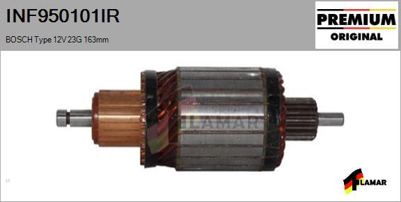 FLAMAR INF950101IR - Ротор, стартер vvparts.bg