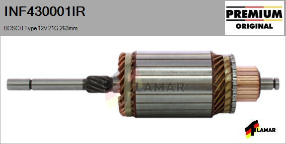 FLAMAR INF430001IR - Ротор, стартер vvparts.bg