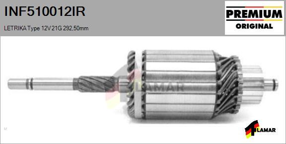 FLAMAR INF510012IR - Ротор, стартер vvparts.bg