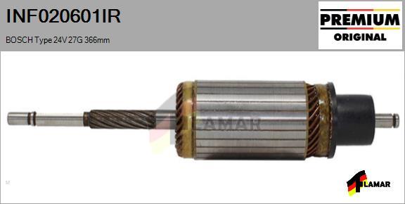 FLAMAR INF020601IR - Ротор, стартер vvparts.bg