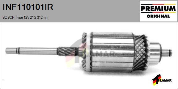 FLAMAR INF110101IR - Ротор, стартер vvparts.bg