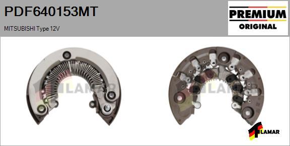 FLAMAR PDF640153MT - Изправител, генератор vvparts.bg