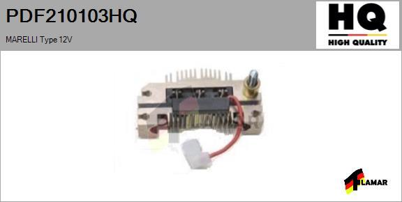 FLAMAR PDF210103HQ - Изправител, генератор vvparts.bg