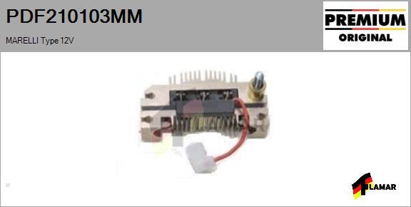 FLAMAR PDF210103MM - Изправител, генератор vvparts.bg