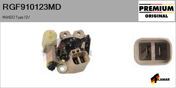 FLAMAR RGF910123MD - Регулатор на генератор vvparts.bg