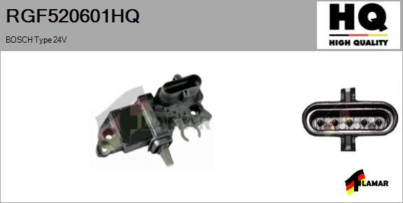 FLAMAR RGF520601HQ - Регулатор на генератор vvparts.bg