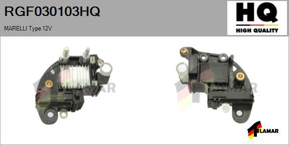 FLAMAR RGF030103HQ - Регулатор на генератор vvparts.bg